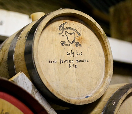 Belgrove Distillery barrell, Tasmania
