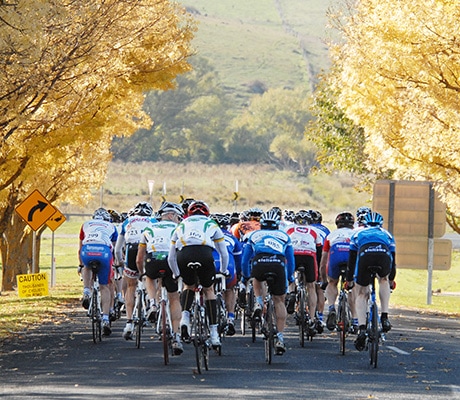 Cyclists on 11 Mile Drive, Bathurst