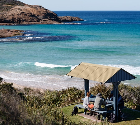 Frazer Beach picnic spot, Central Coast
