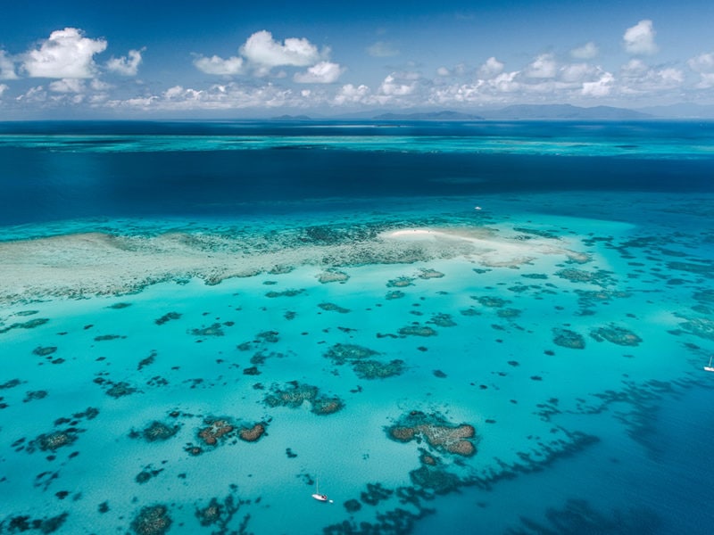 aerial Great Barrier Reef