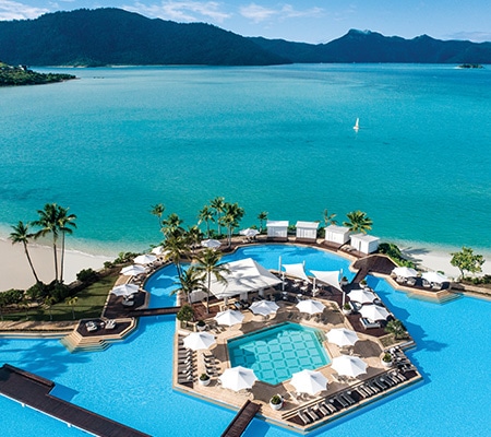 aerial InterContinental Hayman Island Resort