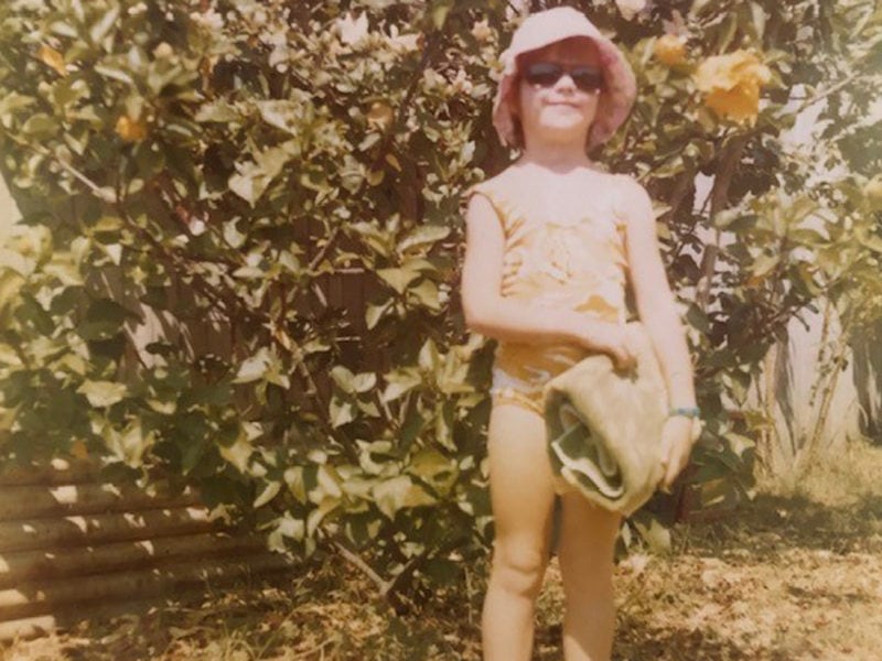 Julia Zemiro as a child in summer