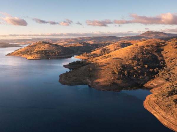 an aerial view of the Lake Windamere