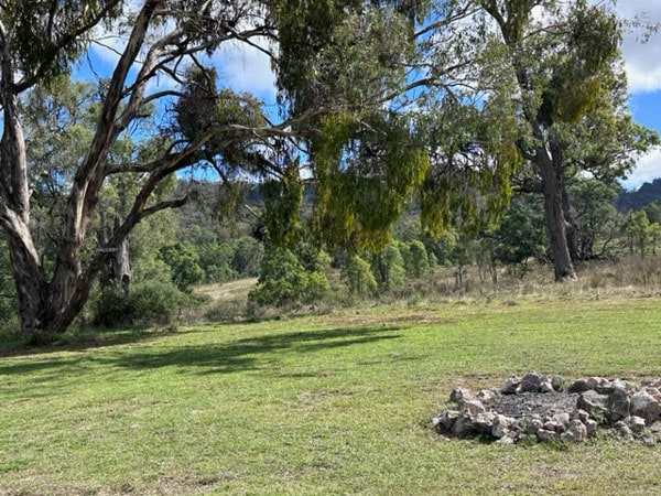 the campsite at Old Bara Campground, Mudgee