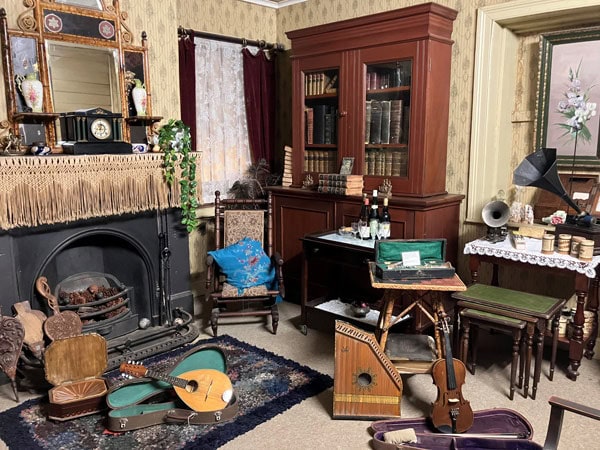 antique objects inside Mudgee Museum