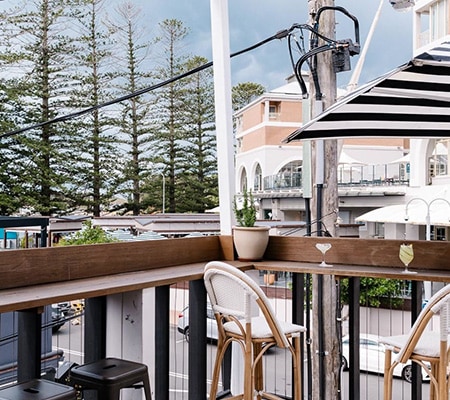 Rhonda's rooftop bar, central coast