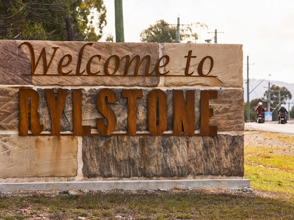 the Rylstone signage in Mudgee