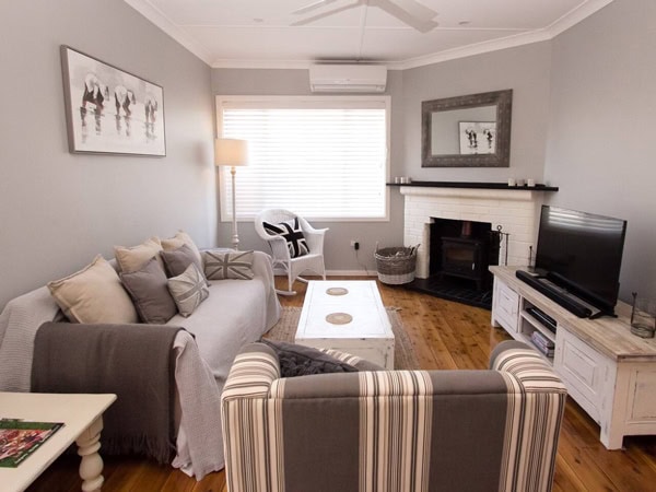the living room interior of Wine Lover's Den, Mudgee