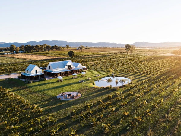 an aerial view of Yeates Wines