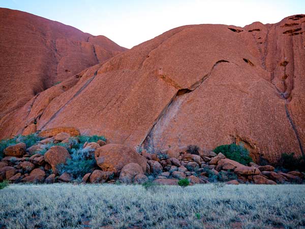 Κοντινό πλάνο του Uluru