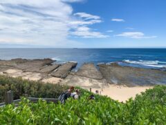 Views of the beach as the walk from Norah Head Lighthouse to Norah Head Beach