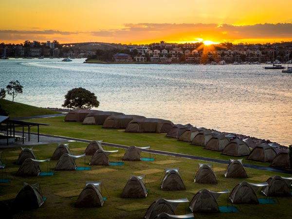Spend the night camping on Cockatoo Island.