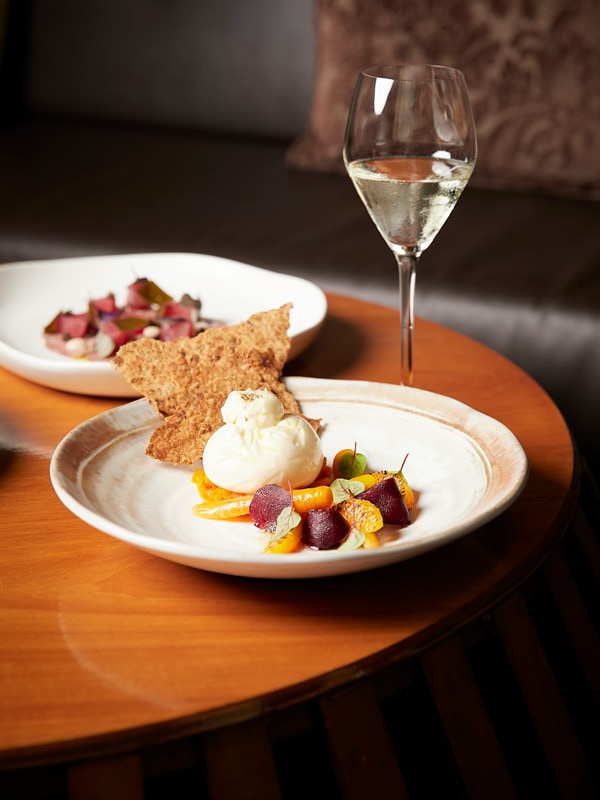 a fine dining setup at Locale, Noosa