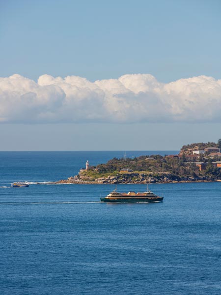 a ferry ride from nearby Manly Beach back to Circular Quay,
