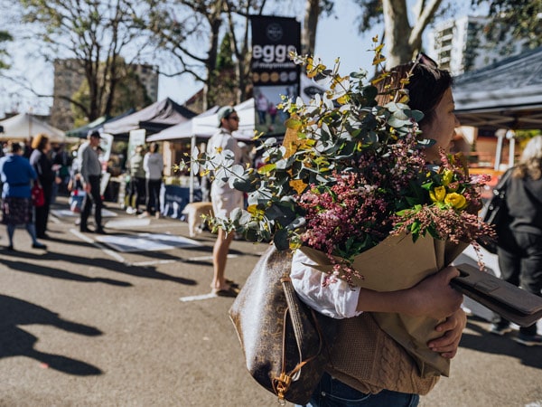 Fresh flowers from North Side Produce Market.