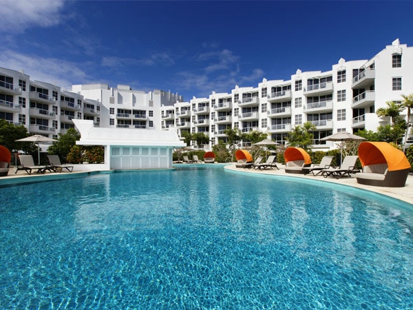 a huge outdoor pool at Sofitel Noosa Pacific Resort