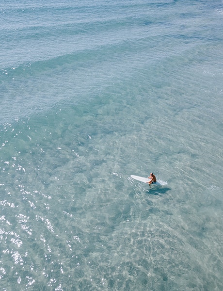 Surfer at Crescent Head