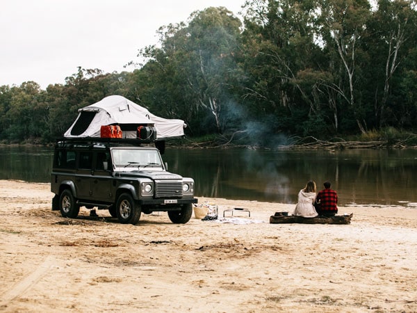 Set up camp on Ulupna Island