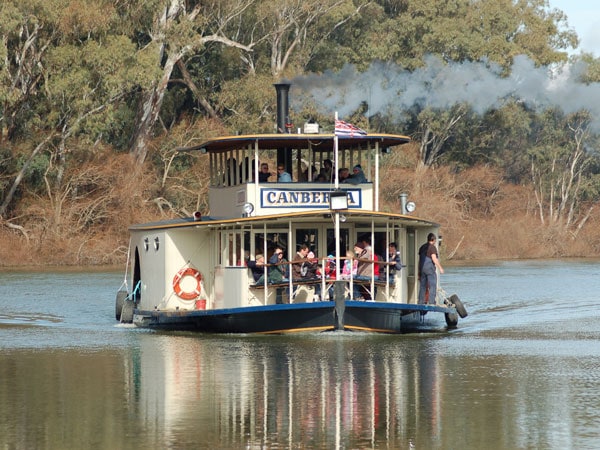 Cruise along the Murray to Morrisons Riverview Winery,