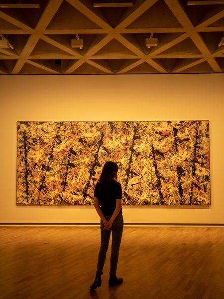Blue Poles by Jackson Pollock at the National Gallery of Australia