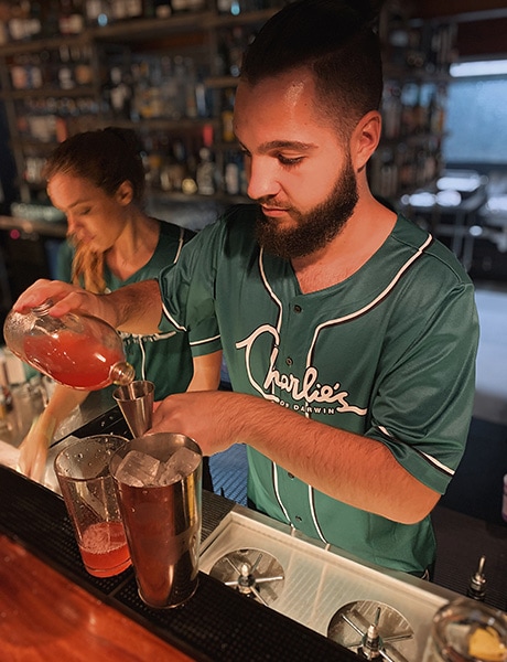 Charlie's of Darwin, bar tender