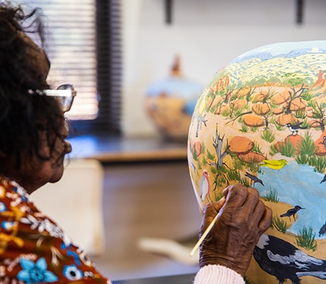 Colourful pots of Hermannsburg, Northern Territory
