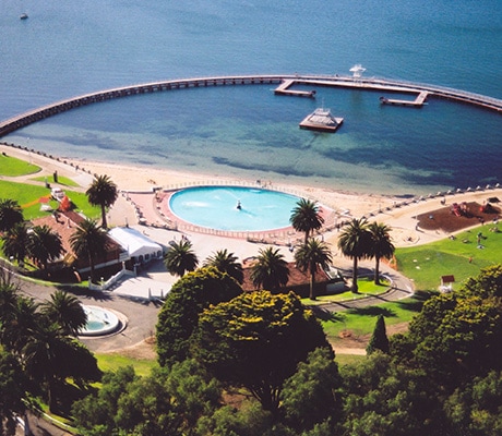 Eastern Beach aerial, Geelong