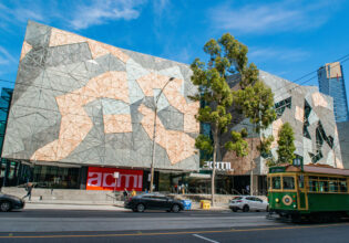 the building exterior of The Australian Centre for the Moving Image (ACMI)