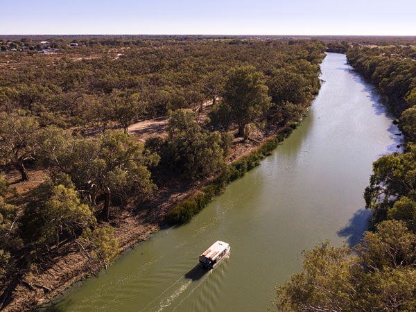 tour across Menindee Lakes on the River Lady