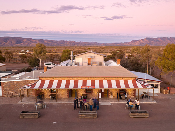 desert view of Prairie Hotel