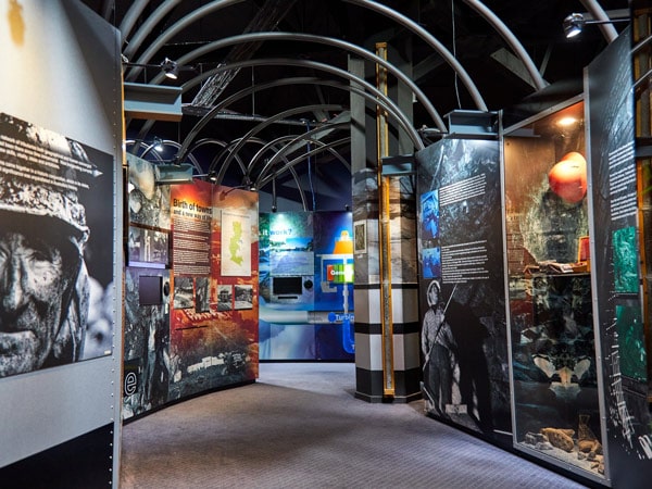 an exhibit inside Snowy Hydro Discovery Centre and Cafe, Cooma