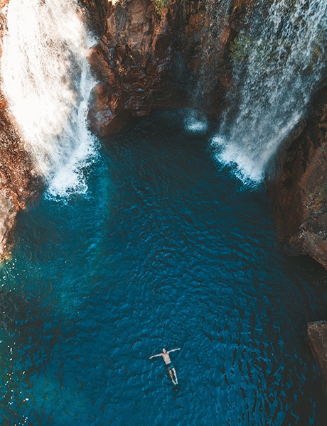Aerial Florence Falls, Northern Territory