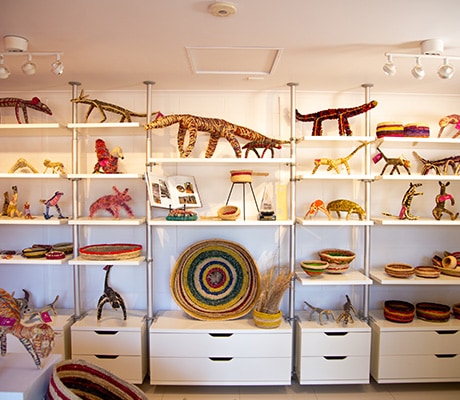 Weaved creations at Tjanpi, Northern Territory