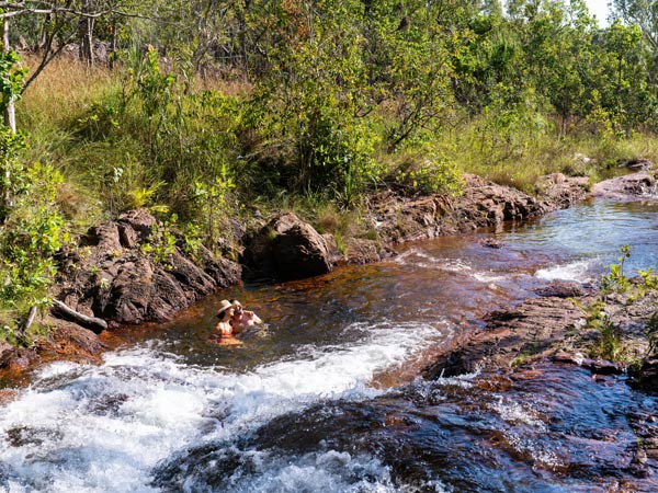 a rapid flowing stream at Buley Rockhole Litchfield