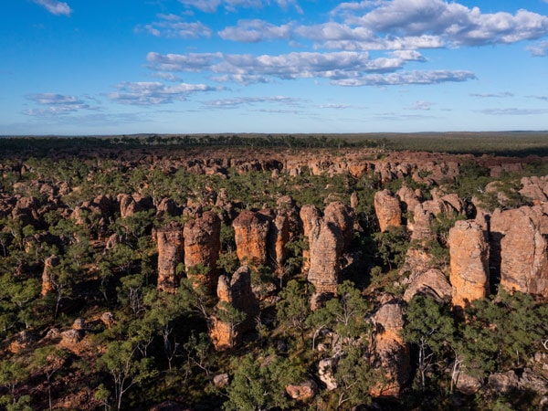 an aerial view of Caranbirini Conservation Reserve