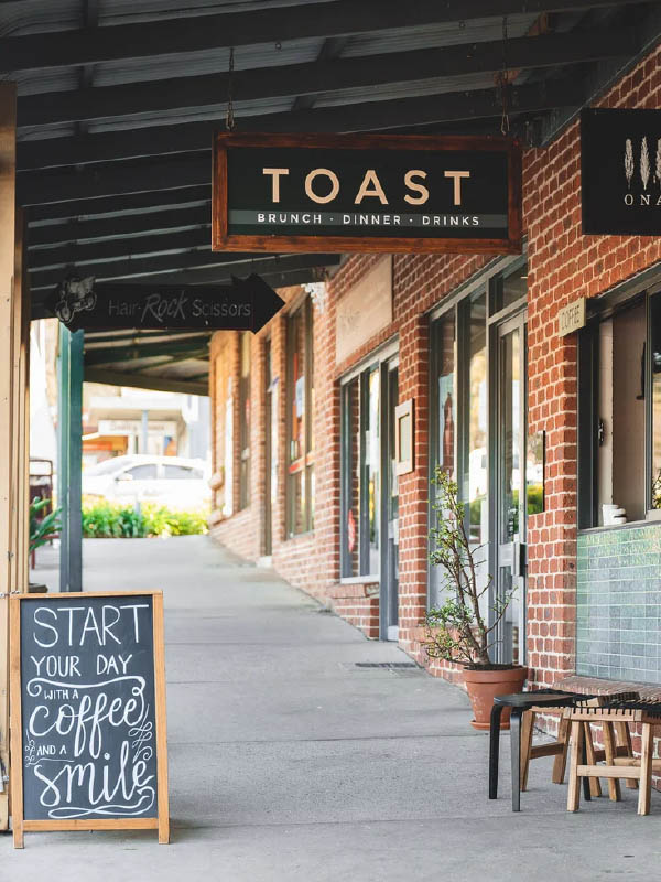 Exterior of Toast, NSW Australia