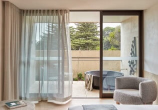 the interior of an outdoor bath