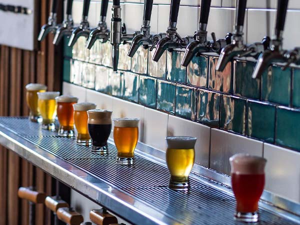 Different beer varieties, Jervis Bay Brewing Company, NSW Australia