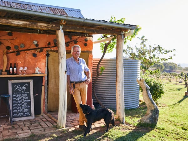 Gerry Norton-Knight at his Rosby Wine cellar door.