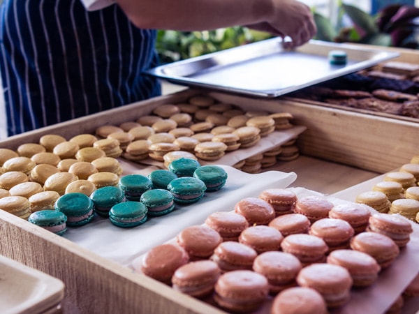A chef at Taste Great Southern prepares macarons at Amazing Albany. (Image: Amazing Albany)