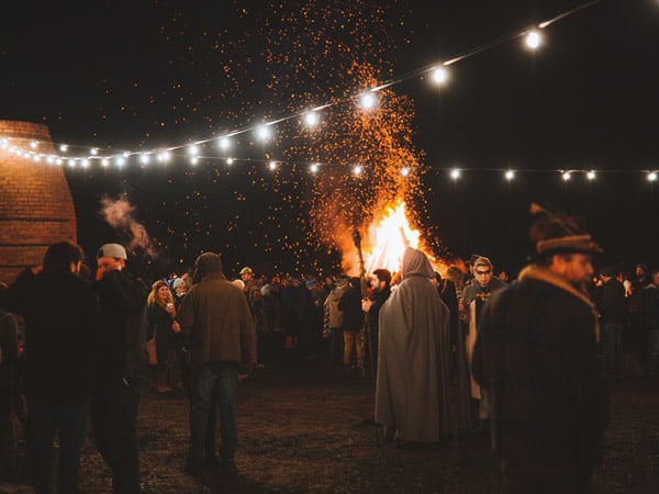 Huon Valley Mid-Winter Festival bonfire