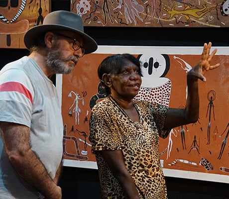 Kira Kiro Arts booth, 2018 Darwin Aboriginal Arts Fair