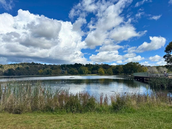 the serene and quiet Lake Canobolas