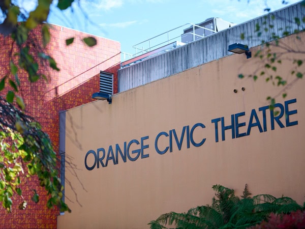 the exterior of the Orange Civic Theatre