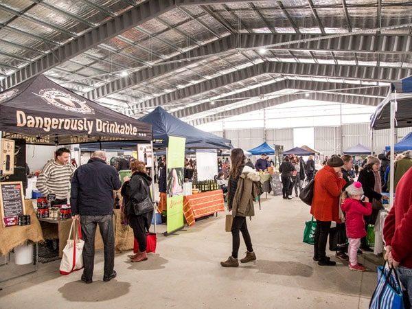 people shopping at Orange Farmers Markets