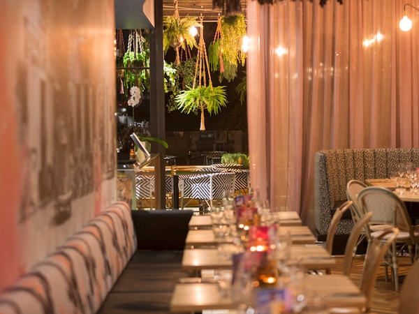 the dining interior at Agostini’s, Canberra