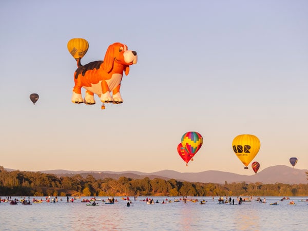 Balloon rides in Canberra