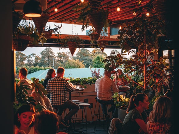 people dining inside The Inn at Edgar's, Canberra