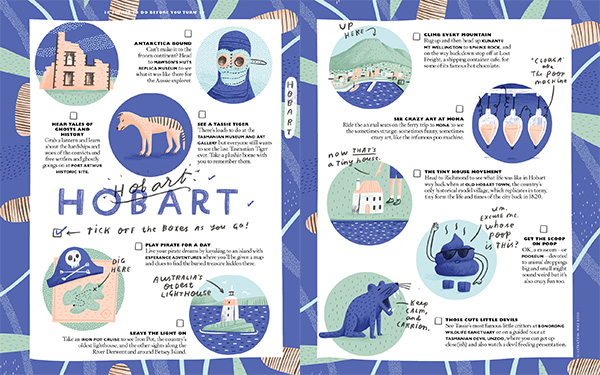 Illustrated Hobart Kids Bucket List