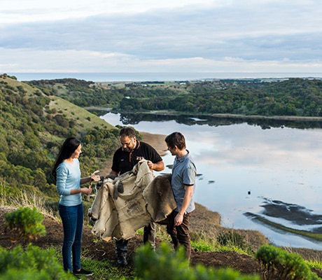 Indigenous tour of Tower Hill, Vic